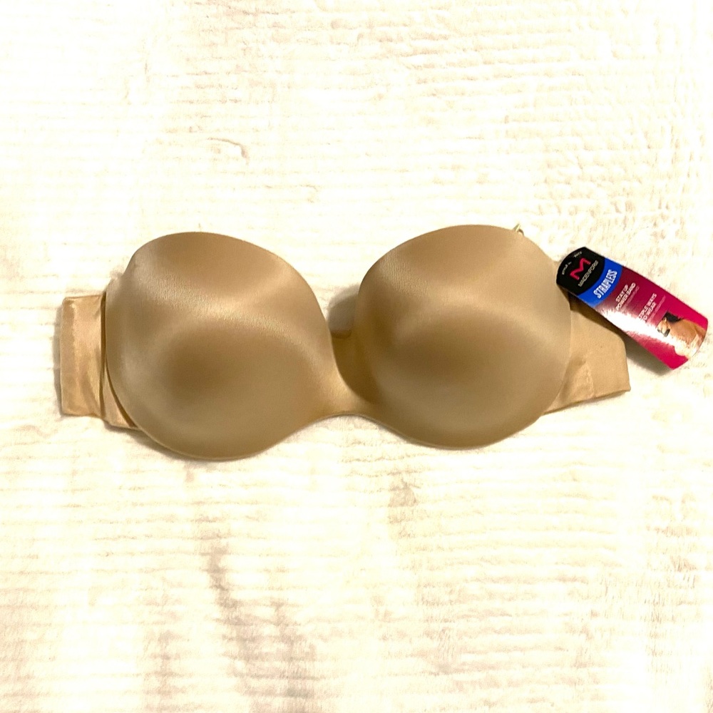NWT Maidenform Luxe Strapless Convertible Bra in Nude